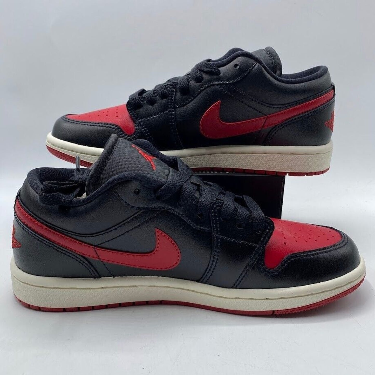 Nike Air Jordan 1 Low Bred Sail Black Red DC0774-061 NEW