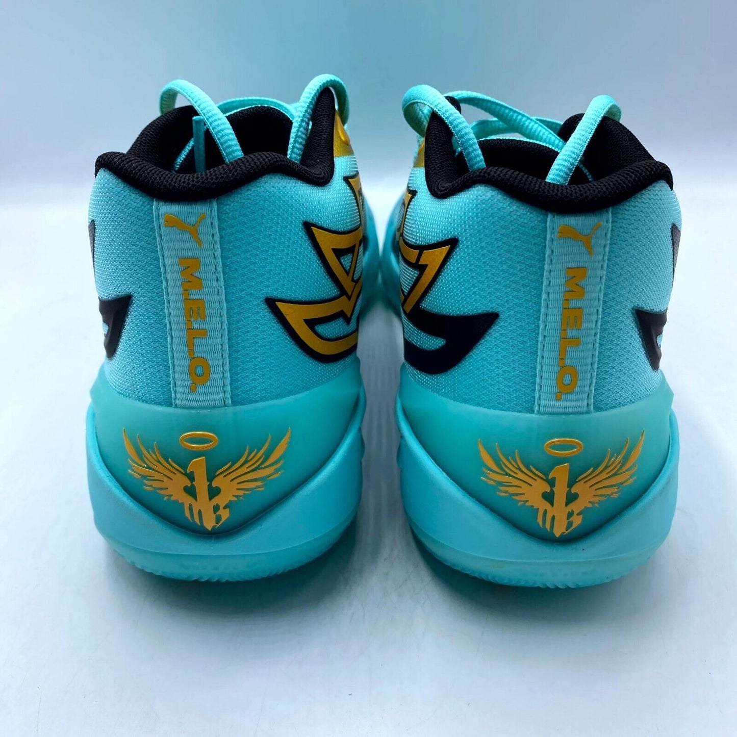 Puma Melo MB.02 Sneaker Green Teal 377590-01 Honeycomb NEW