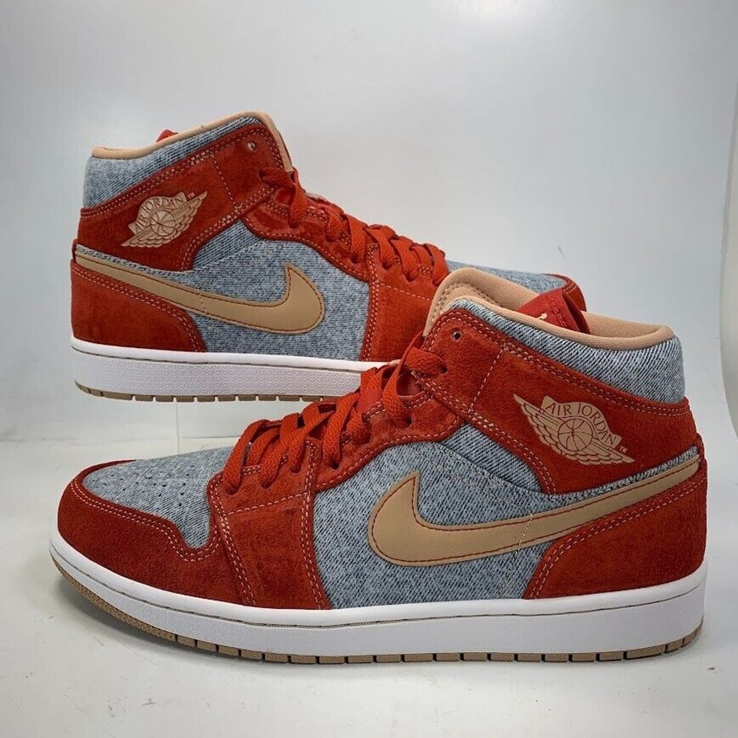 Nike Air Jordan 1 Mid Denim Red DM4352-600 NEW