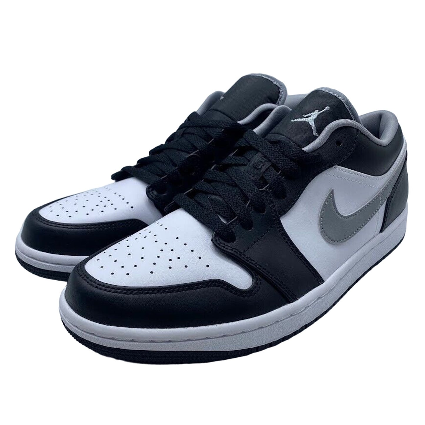 Nike Air Jordan 1 Low Black White Grey 553558-040 NEW