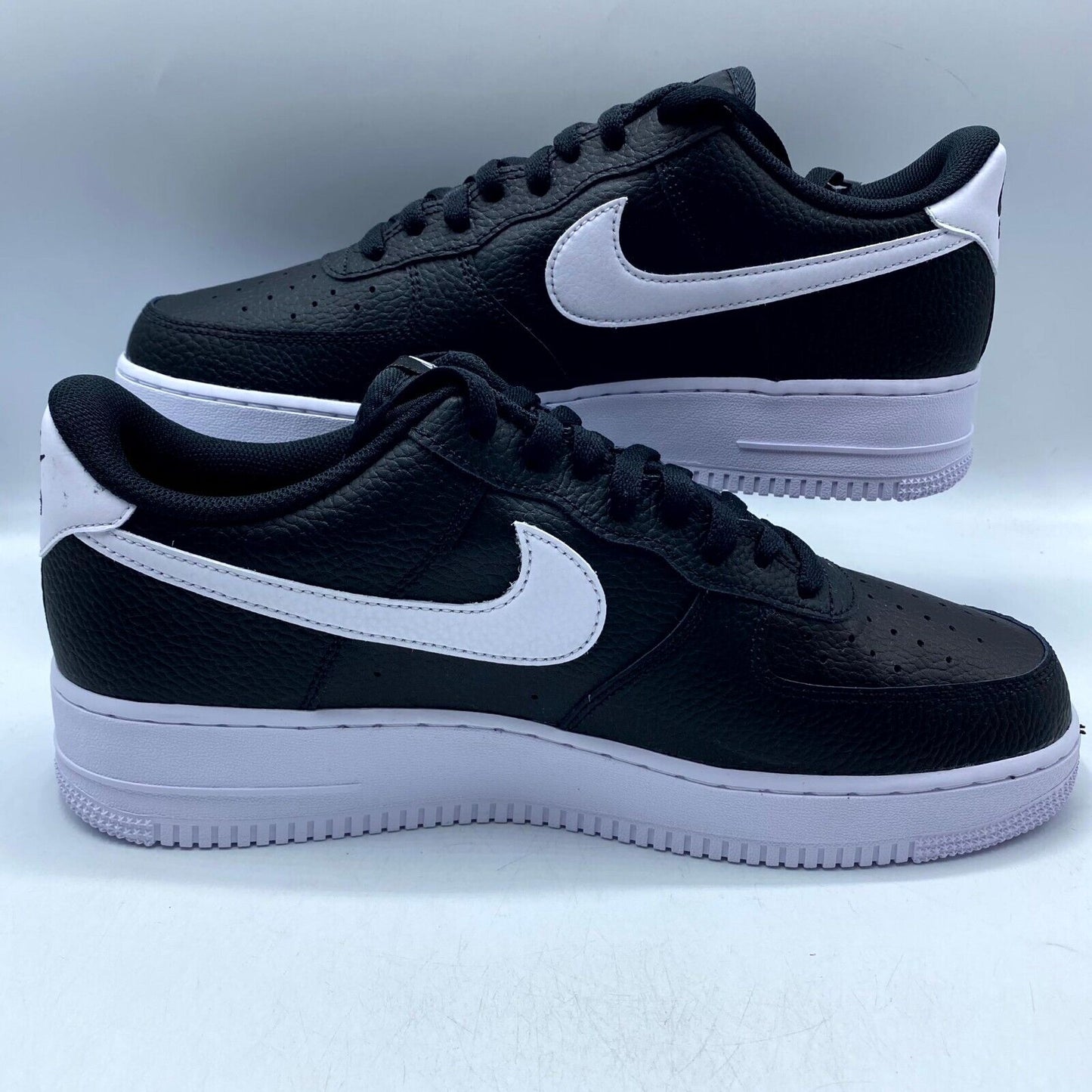 Nike Air Force 1 '07 CT2302-002 Black White Pebbled NEW