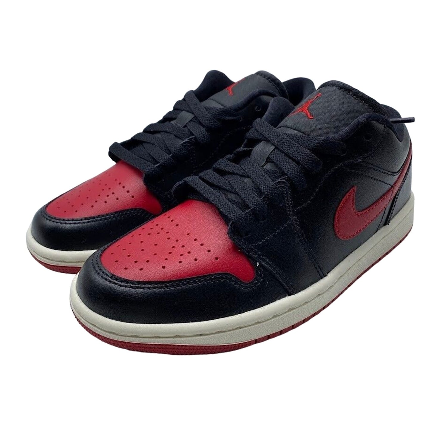 Nike Air Jordan 1 Low Bred Sail Black Red DC0774-061 NEW