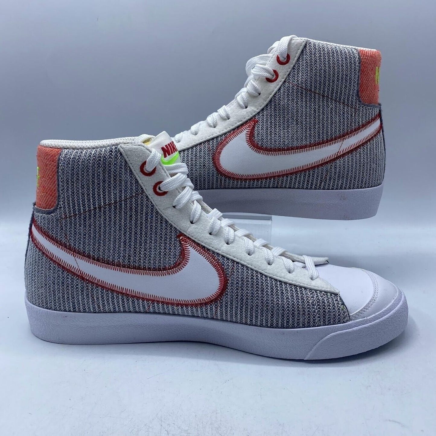 Nike Blazer Mid '77 Grey White Red CW5838-022 NEW NO LID