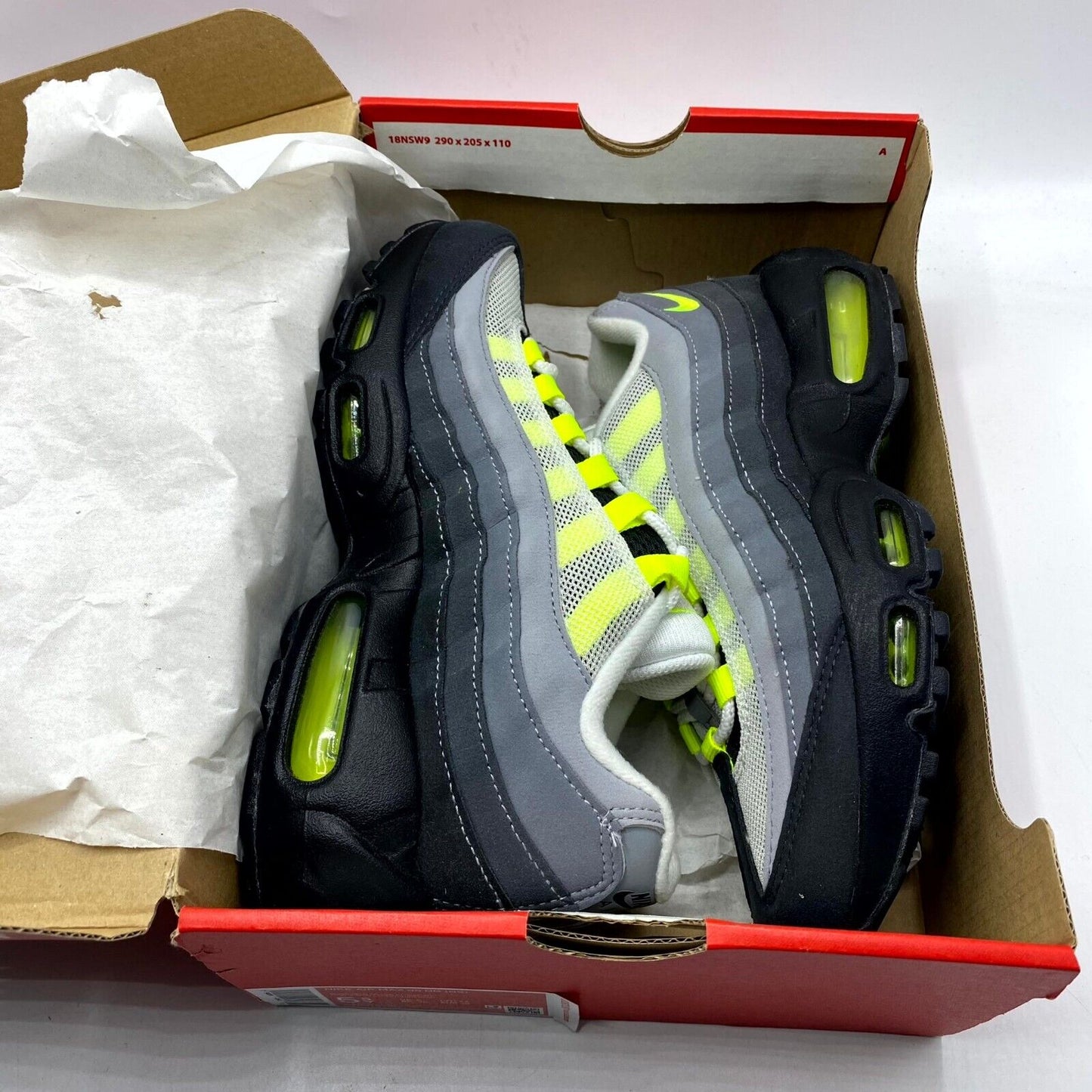 Nike Air Max 95 OG (GS) Neon Gray Green CZ0910-001 NEW