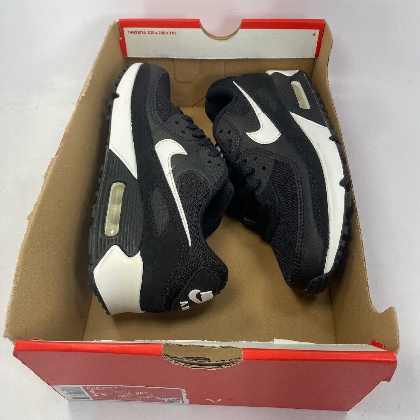 Nike Air Max 90 Black White CQ2560-001 NEW NO LID