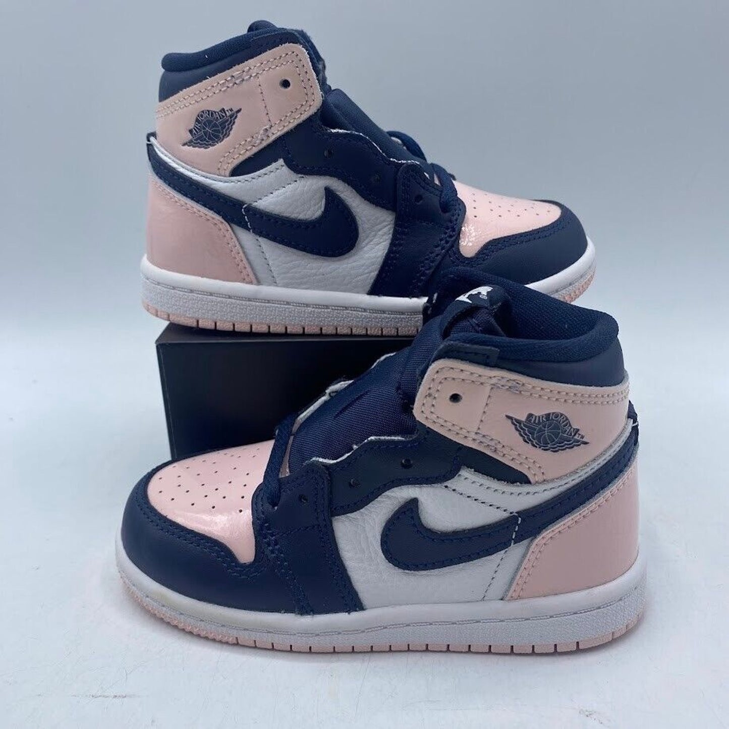 Nike Air Jordan 1 High OG (TD) Atmosphere Pink Blue CU0450-641 NEW