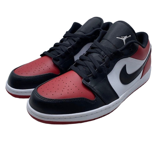 Nike Air Jordan 1 Low Bred Toe Black Red 553558-612 NEW