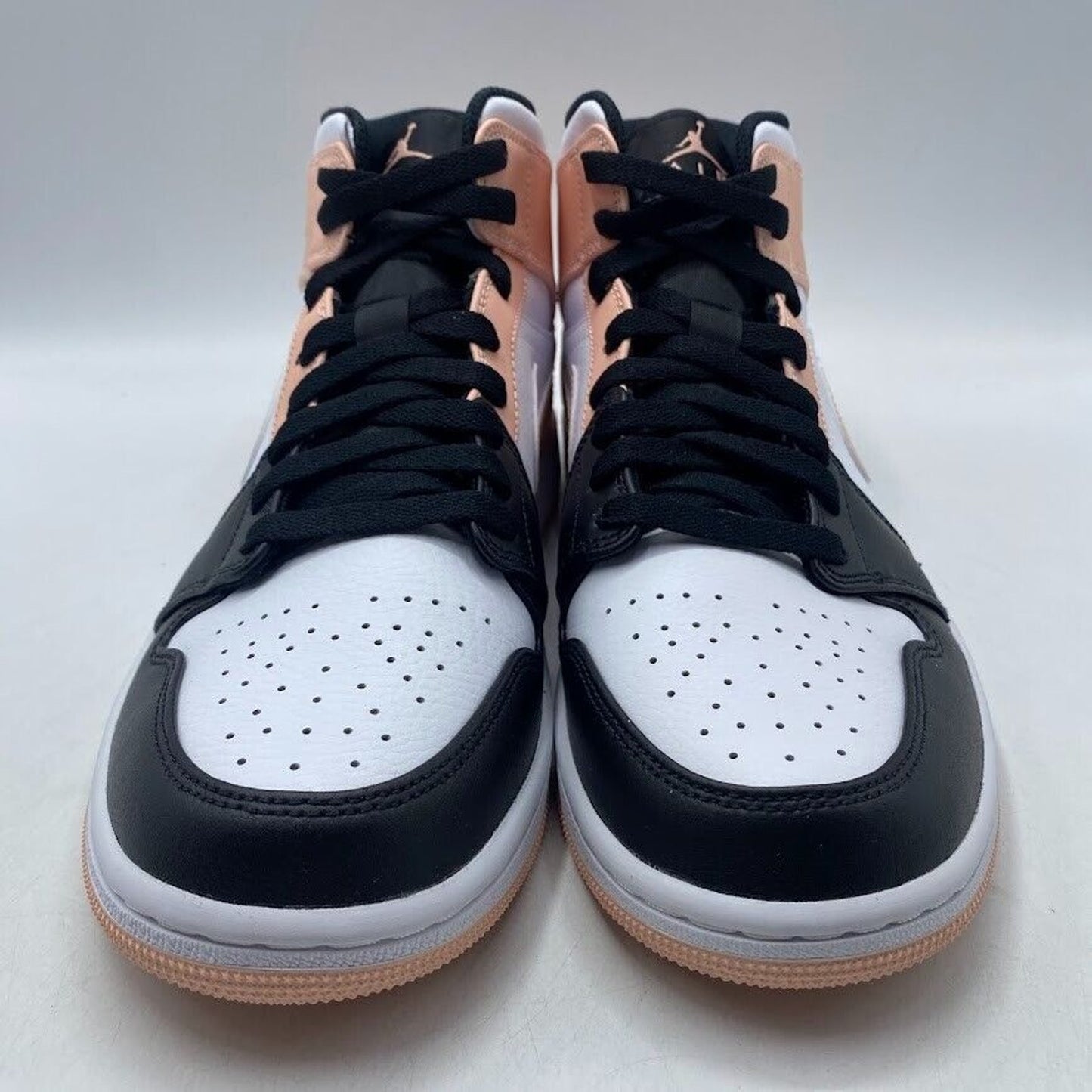 Nike Air Jordan 1 Mid Arctic Orange Black Toe 554724-133 NEW