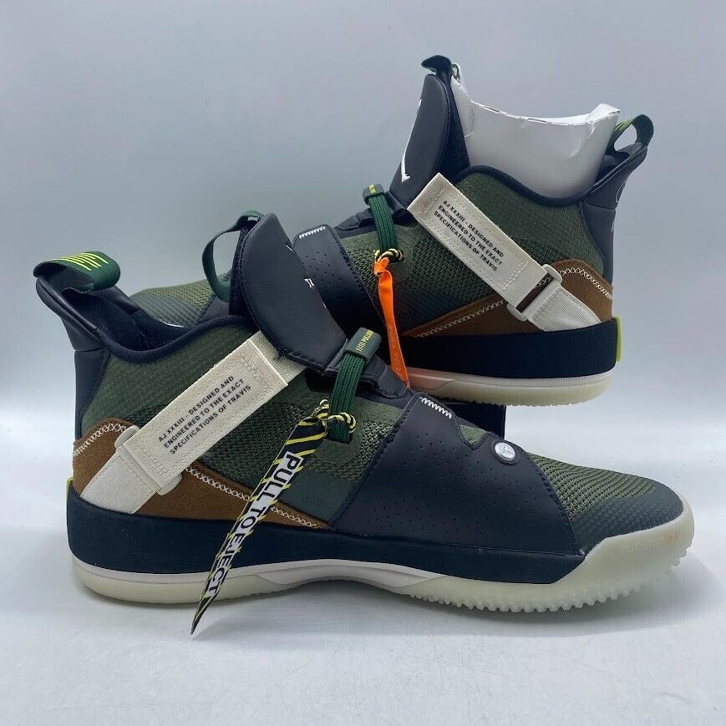 Nike Air Jordan XXXIII 33 Travis Scott Green Brown CD5965-300 NEW