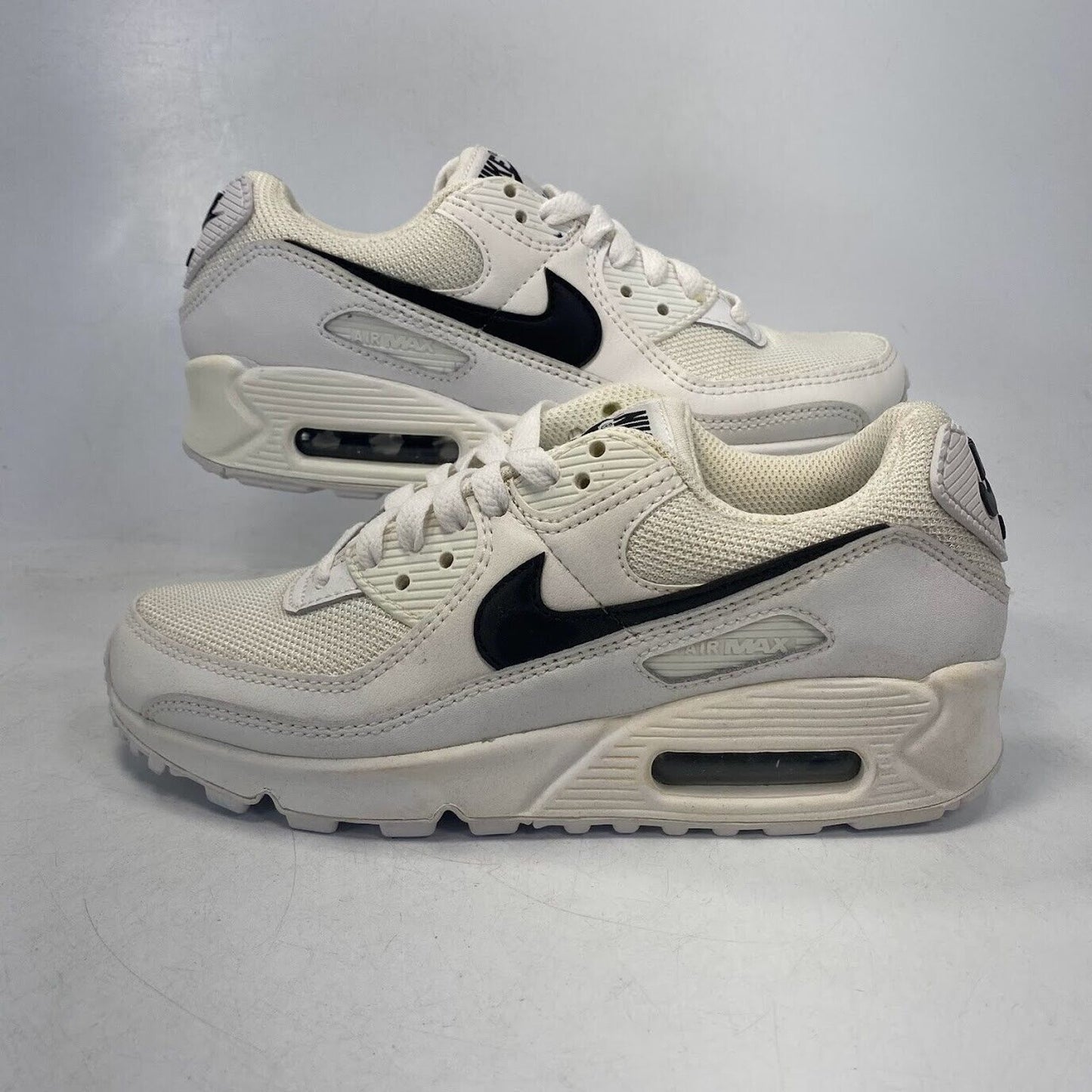 Nike Air Max 90 White Black CQ2560-101 NEW NO LID