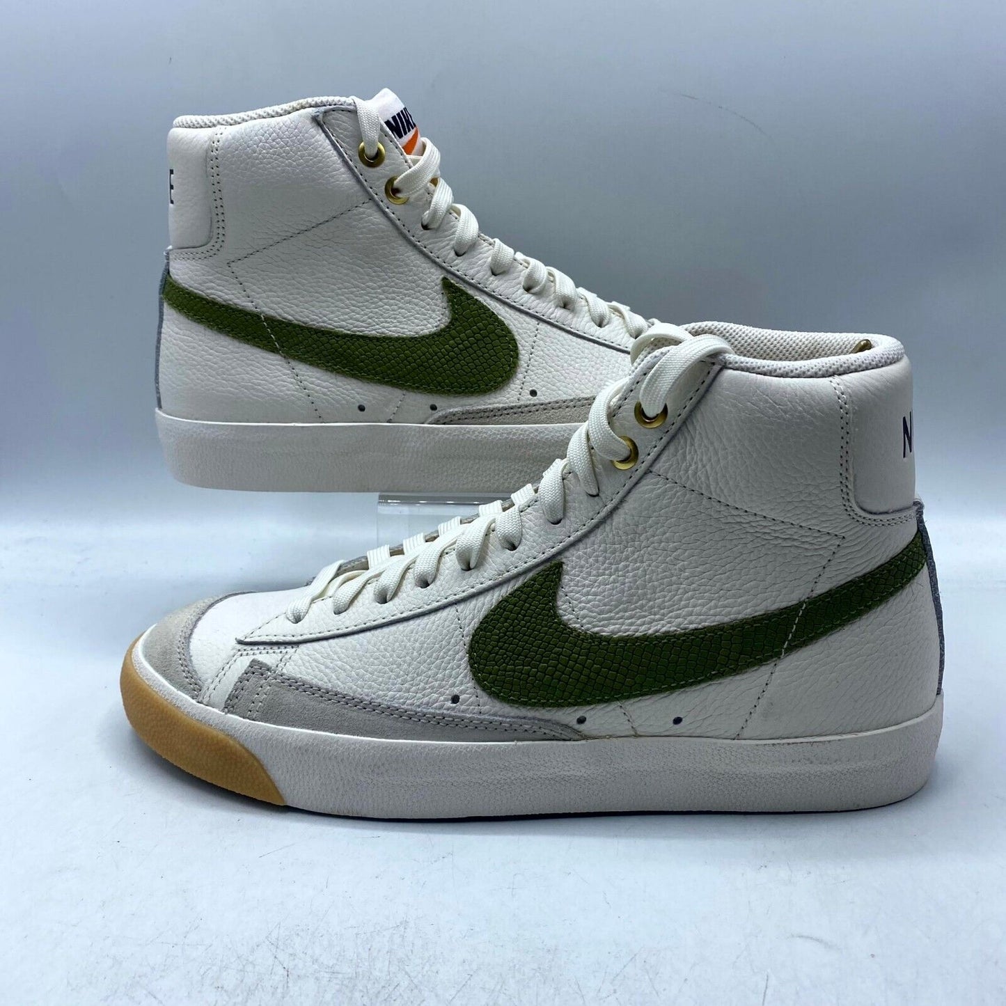 Nike Blazer Mid '77 VNTG Snakeskin White Green DC1706-100 NEW NO LID