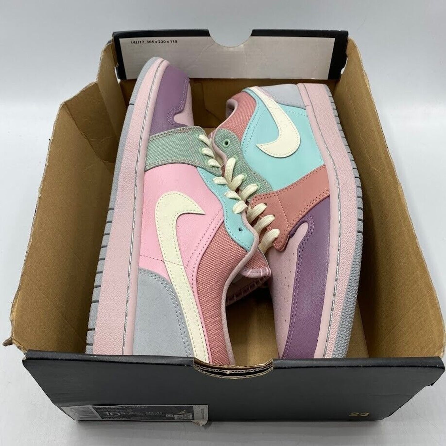 Nike Air Jordan 1 Low Easter Pastel Pink Blue DJ5196-615 NEW NO LID