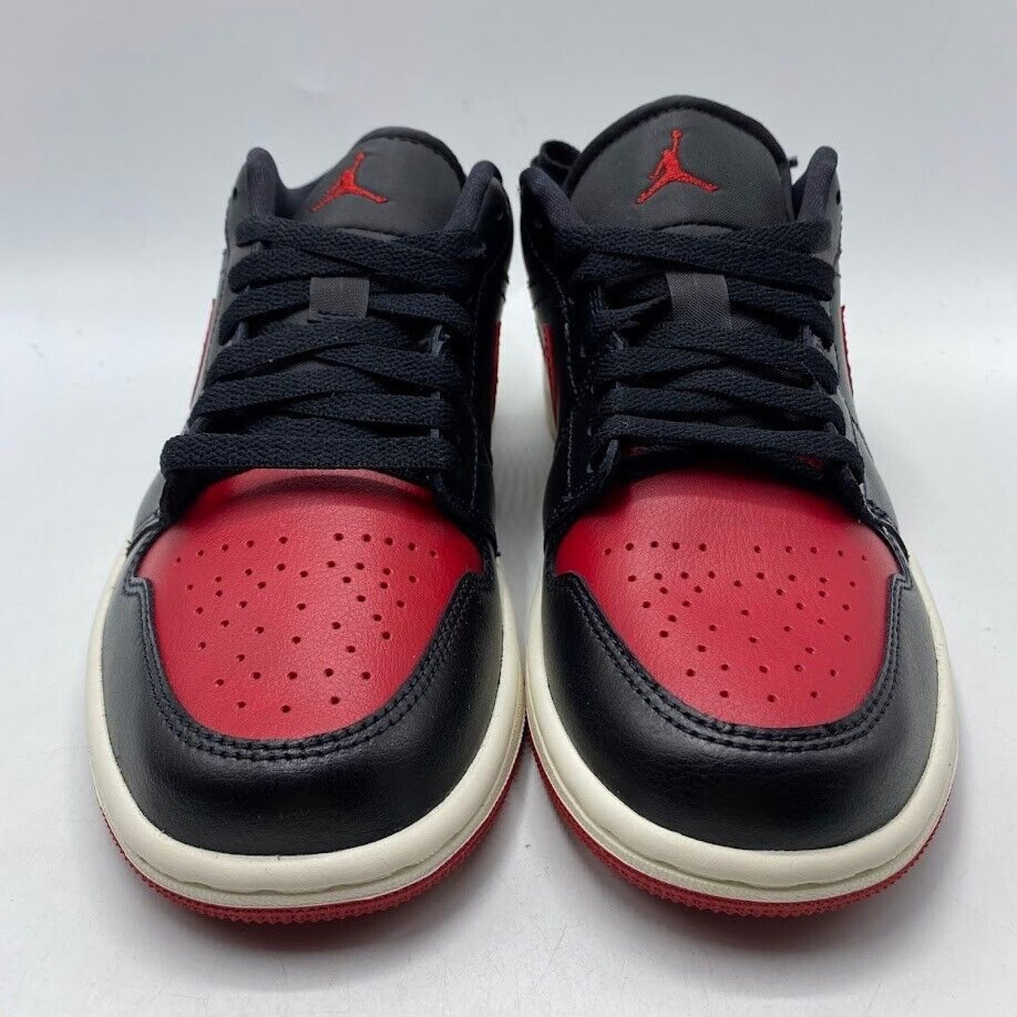 Nike Air Jordan 1 Low Bred Sail Black Red DC0774-061 NEW