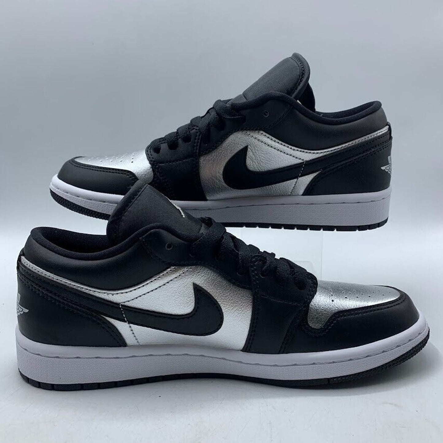 Nike Air Jordan 1 Low SE Black Metallic Silver DA5551-001 NEW