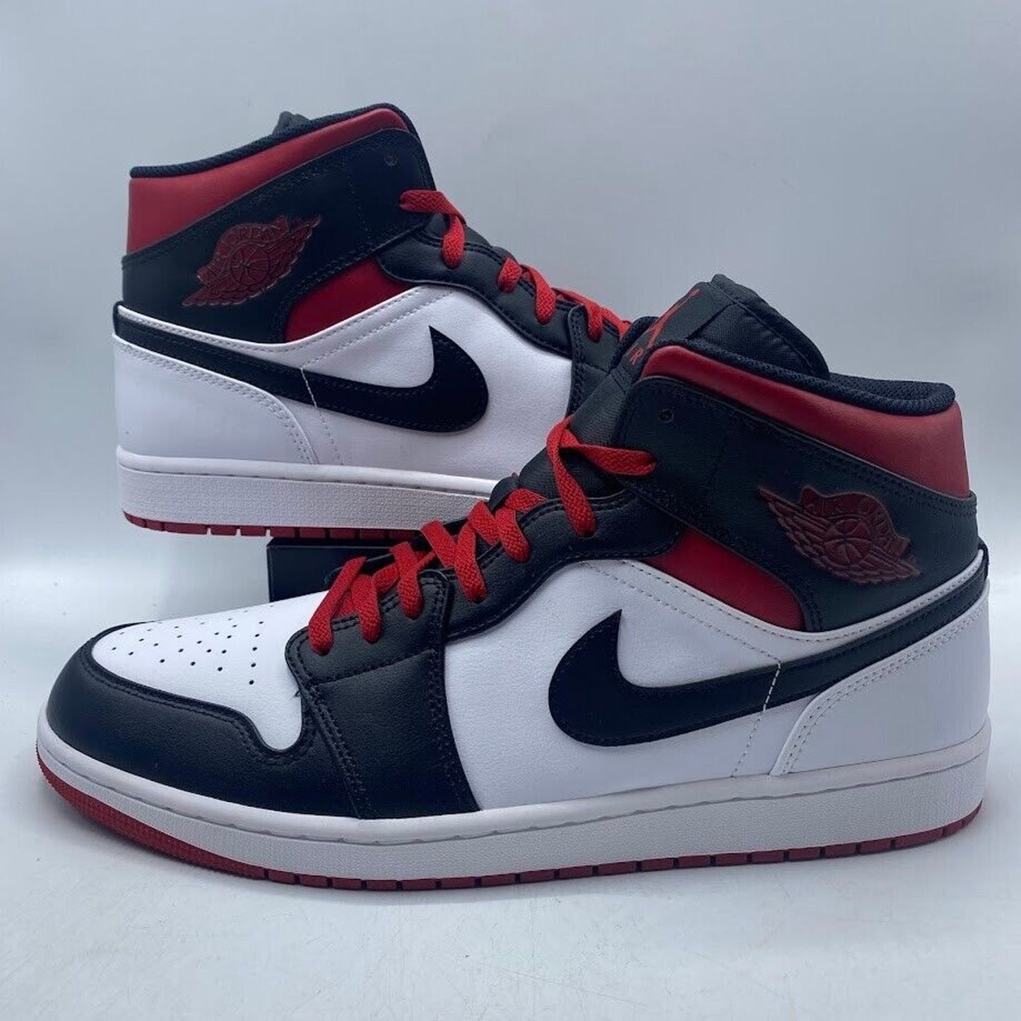 Nike Air Jordan 1 Mid Gym Red Black Toe White DQ8426-106 NEW