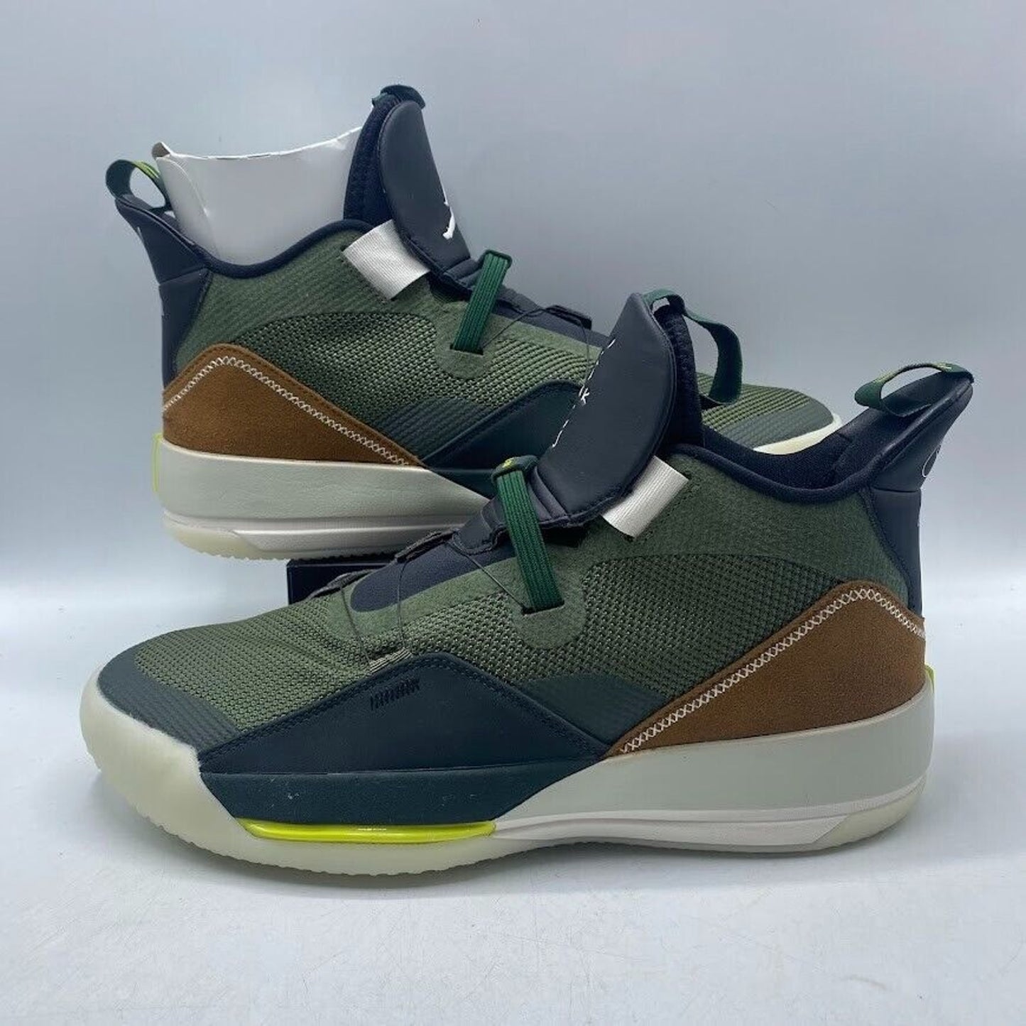 Nike Air Jordan XXXIII 33 Travis Scott Green Brown CD5965-300 NEW