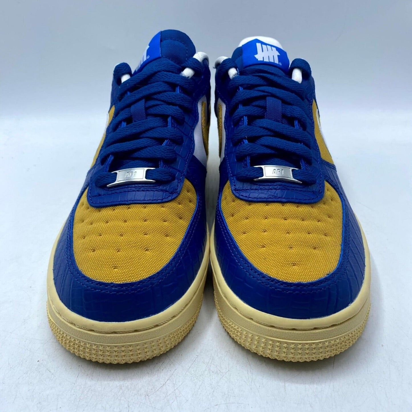 Undefeated x Nike Air Force 1 Low SP On It Blue Yellow Croc DM8462-400 NEW