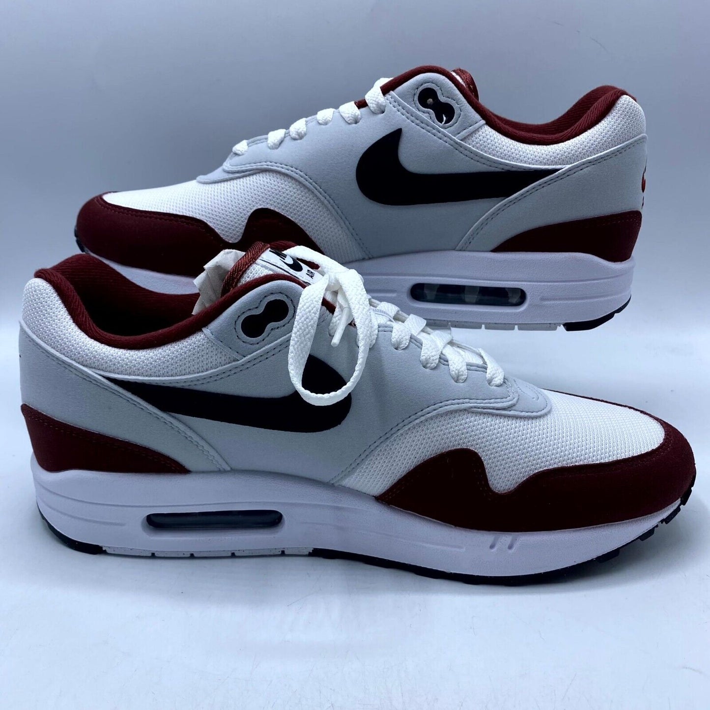 Nike Air Max 1 Dark Team Red White Black FD9082-106 Mens 9.5-10.5 New