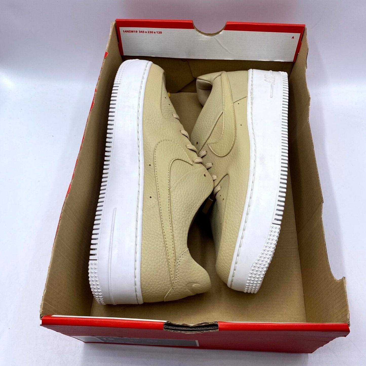 Nike Air Force 1 Sage Low Desert Ore White AR5339-202 NEW NO LID