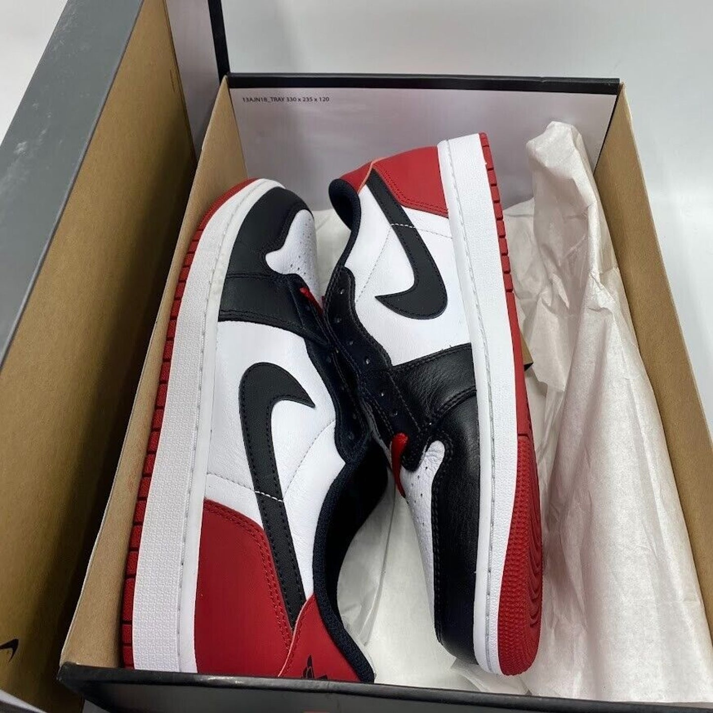 Nike Air Jordan 1 Low OG Black Toe Red White CZ0790-106 NEW