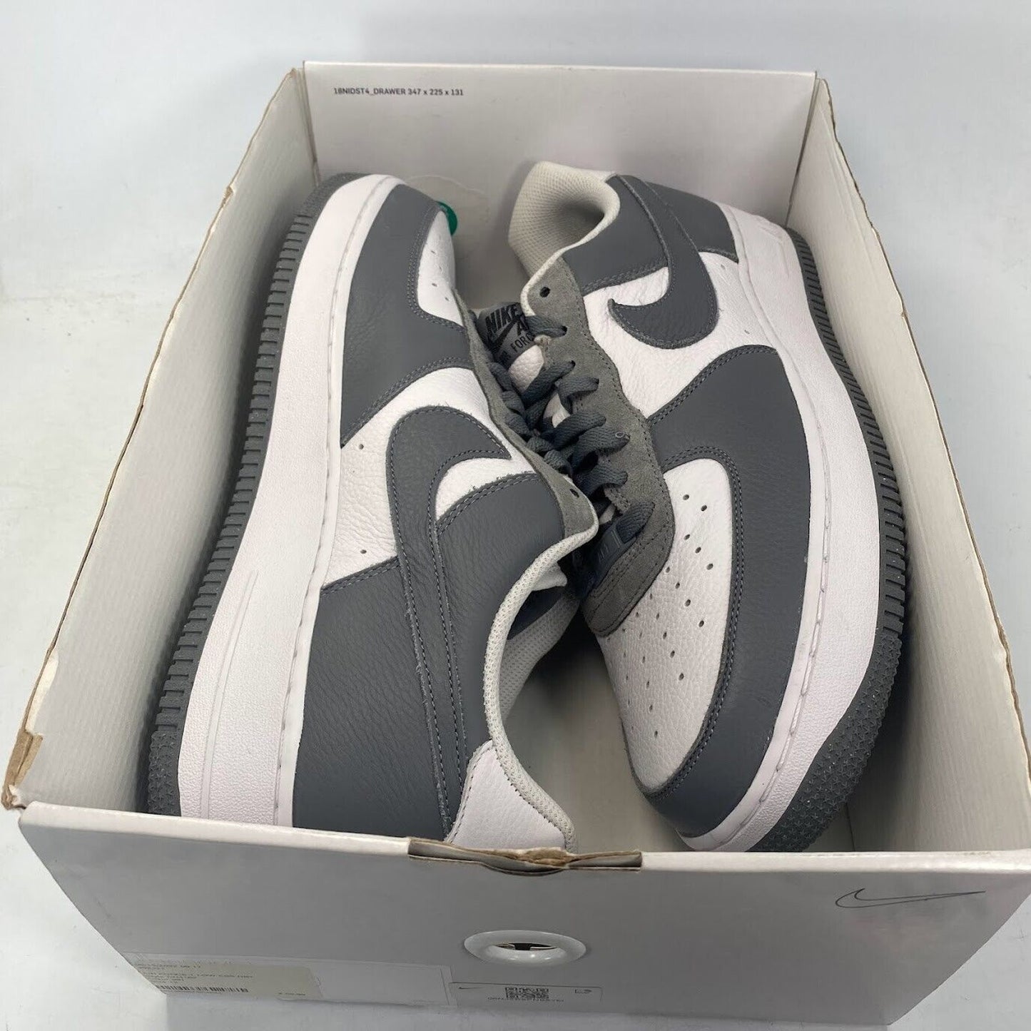 Nike Air Force 1 Grey White Size 12 DN4162 By You NEW