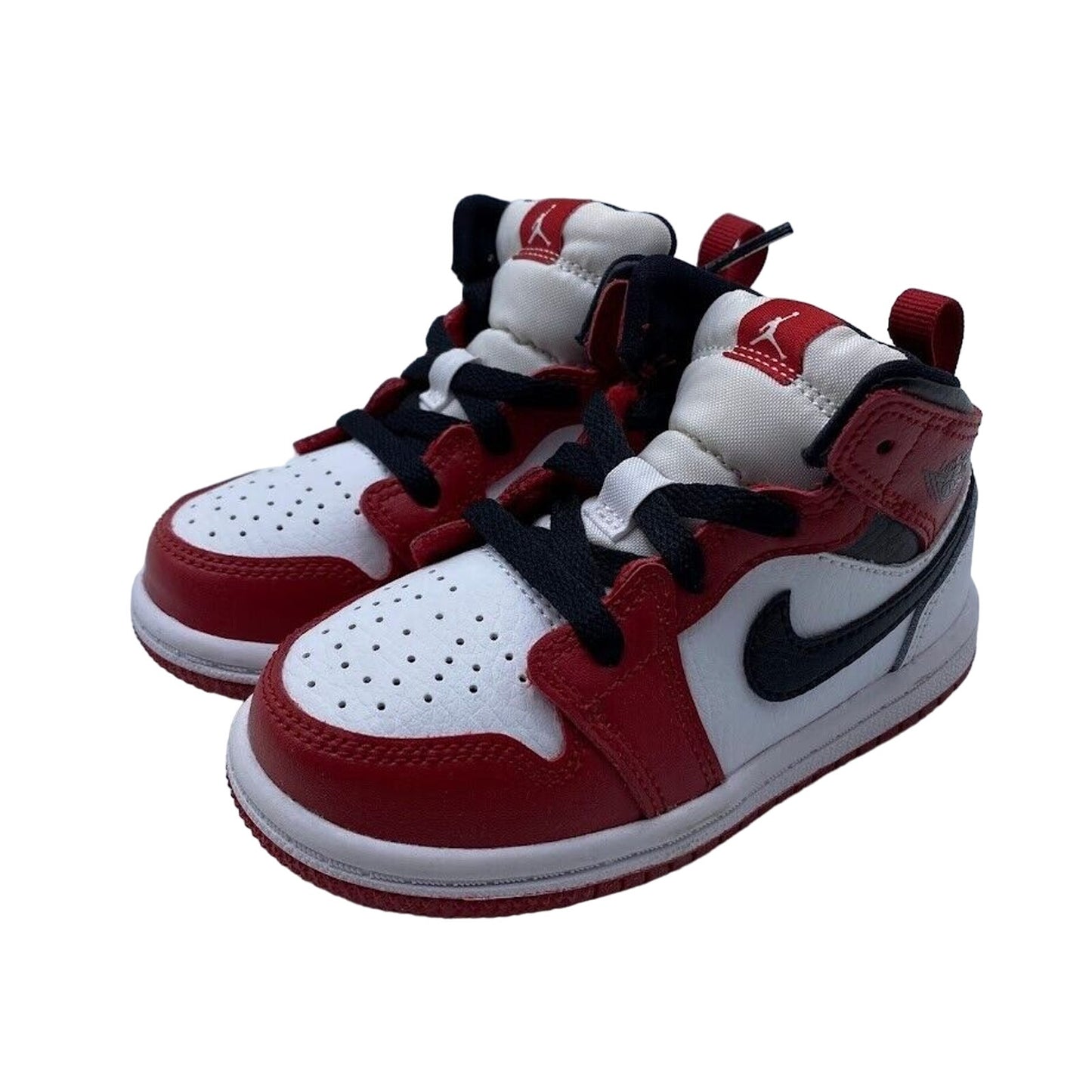 Nike Air Jordan 1 Mid (PS) Chicago White Heel (2020) 640735-173 NEW NO LID