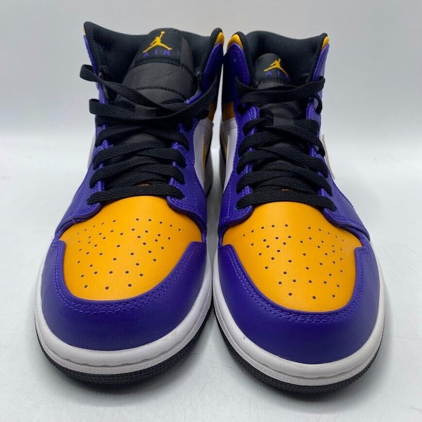 Nike Air Jordan 1 Mid Lakers Purple Yellow DQ8426-517 NEW