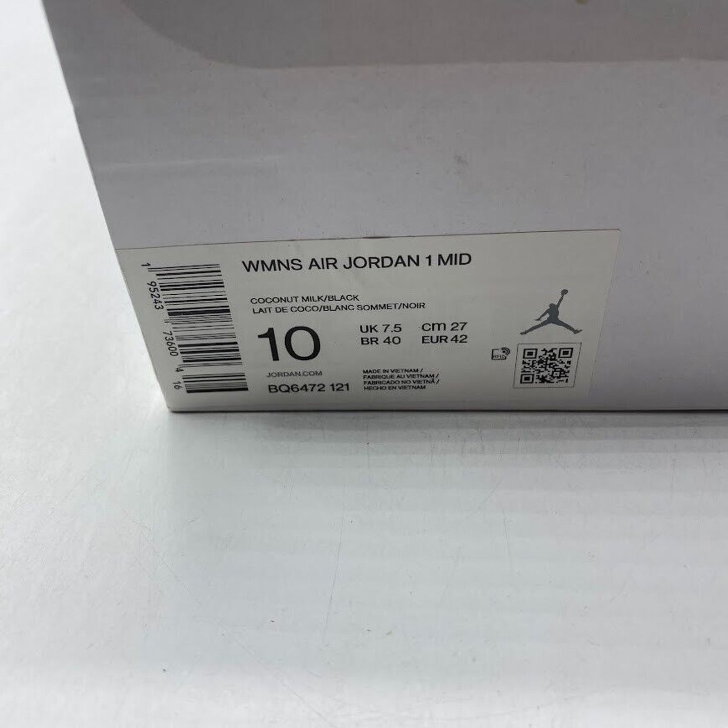 Nike Air Jordan 1 Mid Coconut Milk BQ6472-121 NEW