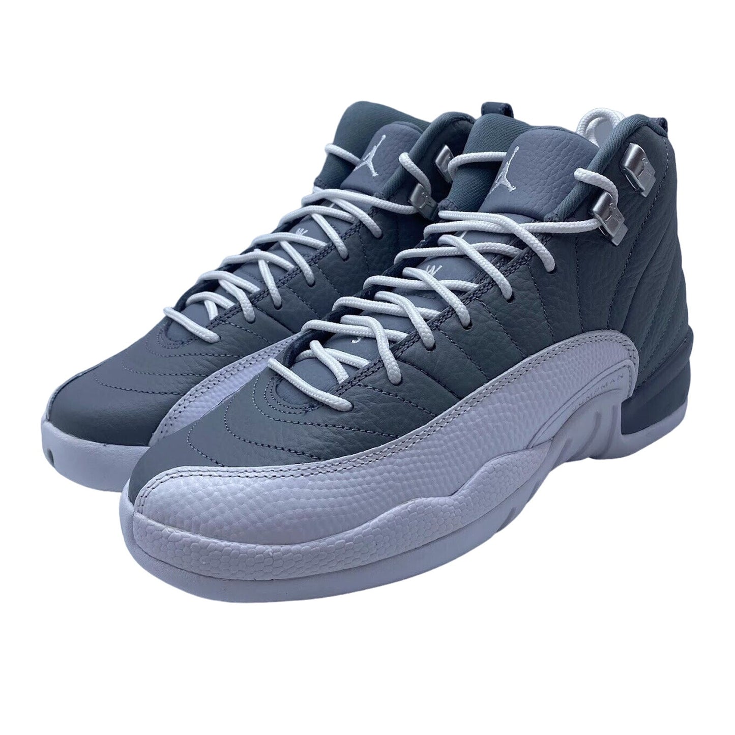 Air Jordan 12 Retro (GS) Stealth Grey White 153265-015 NEW