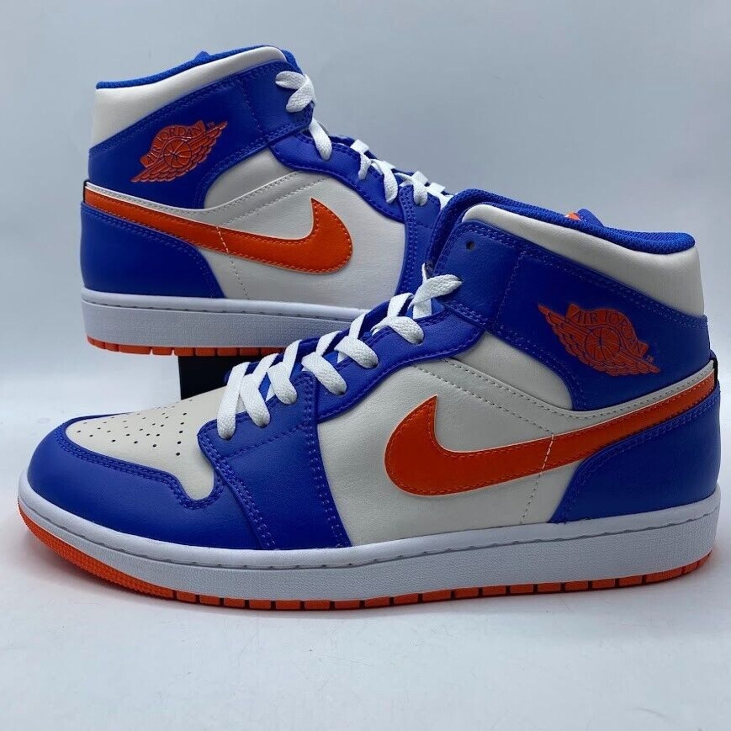 Nike Air Jordan 1 Mid Knicks Blue Orange FD1029-400 NEW