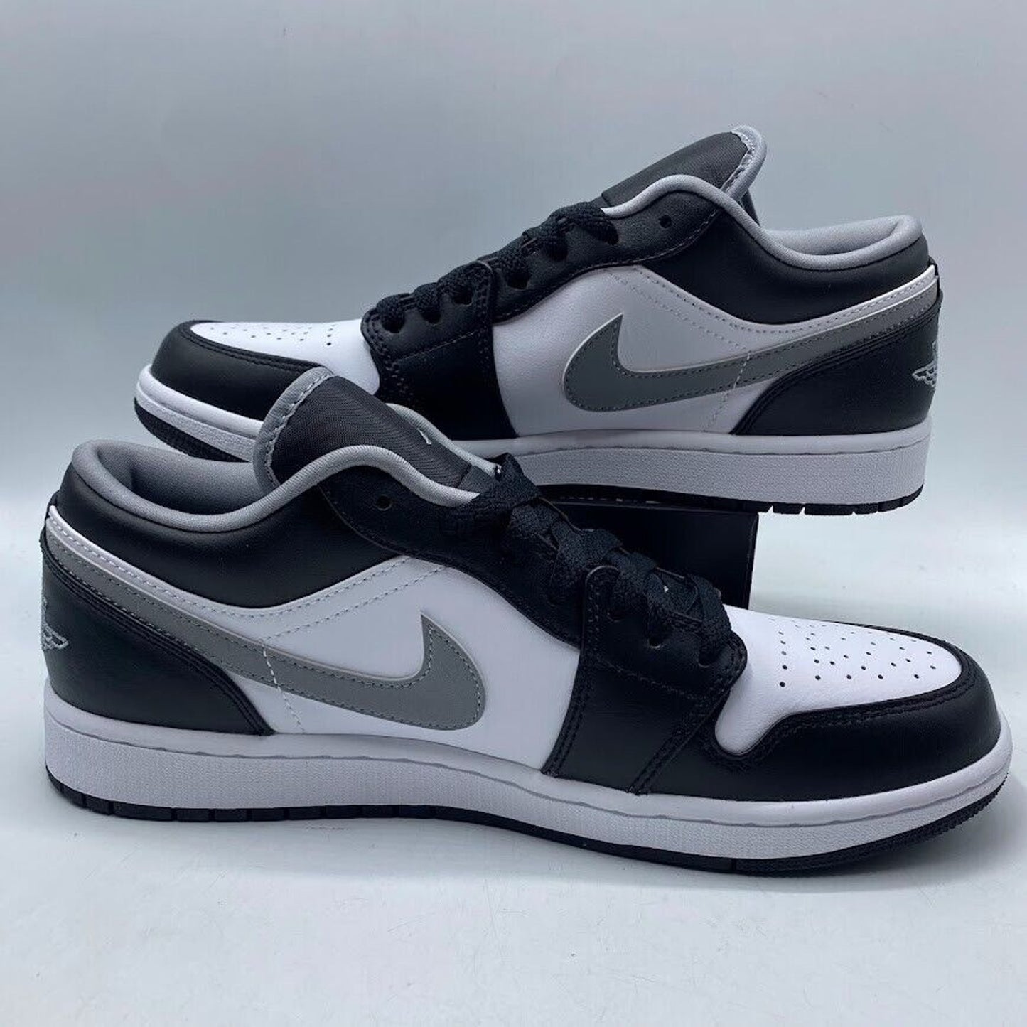 Nike Air Jordan 1 Low Black White Grey 553558-040 NEW