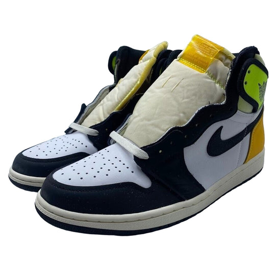 Nike Air Jordan 1 White Black Volt University Gold 555088-118 Mens Size 10.5 NEW