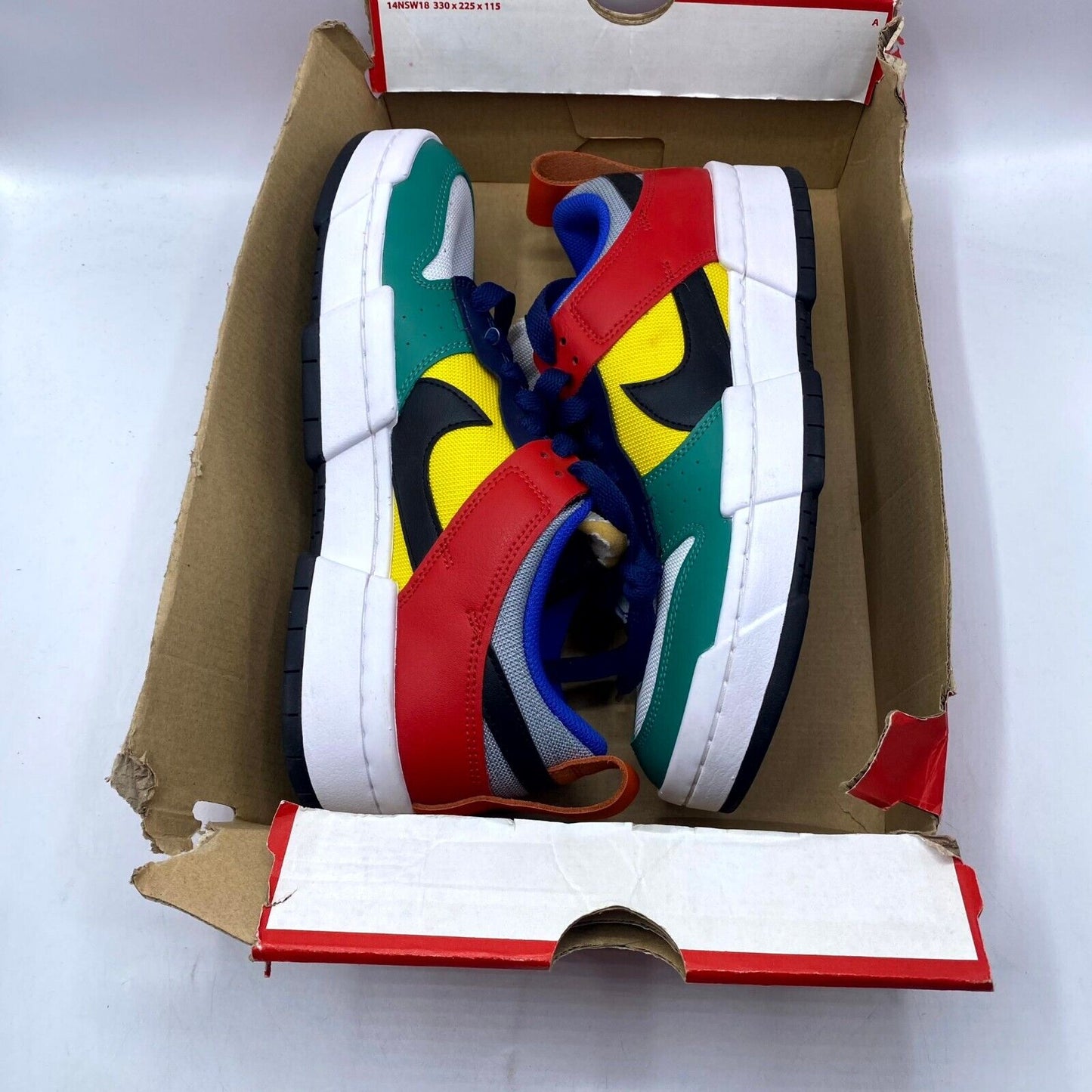 Nike Dunk Low Disrupt Multi-Color CK6654-004 NEW NO LID