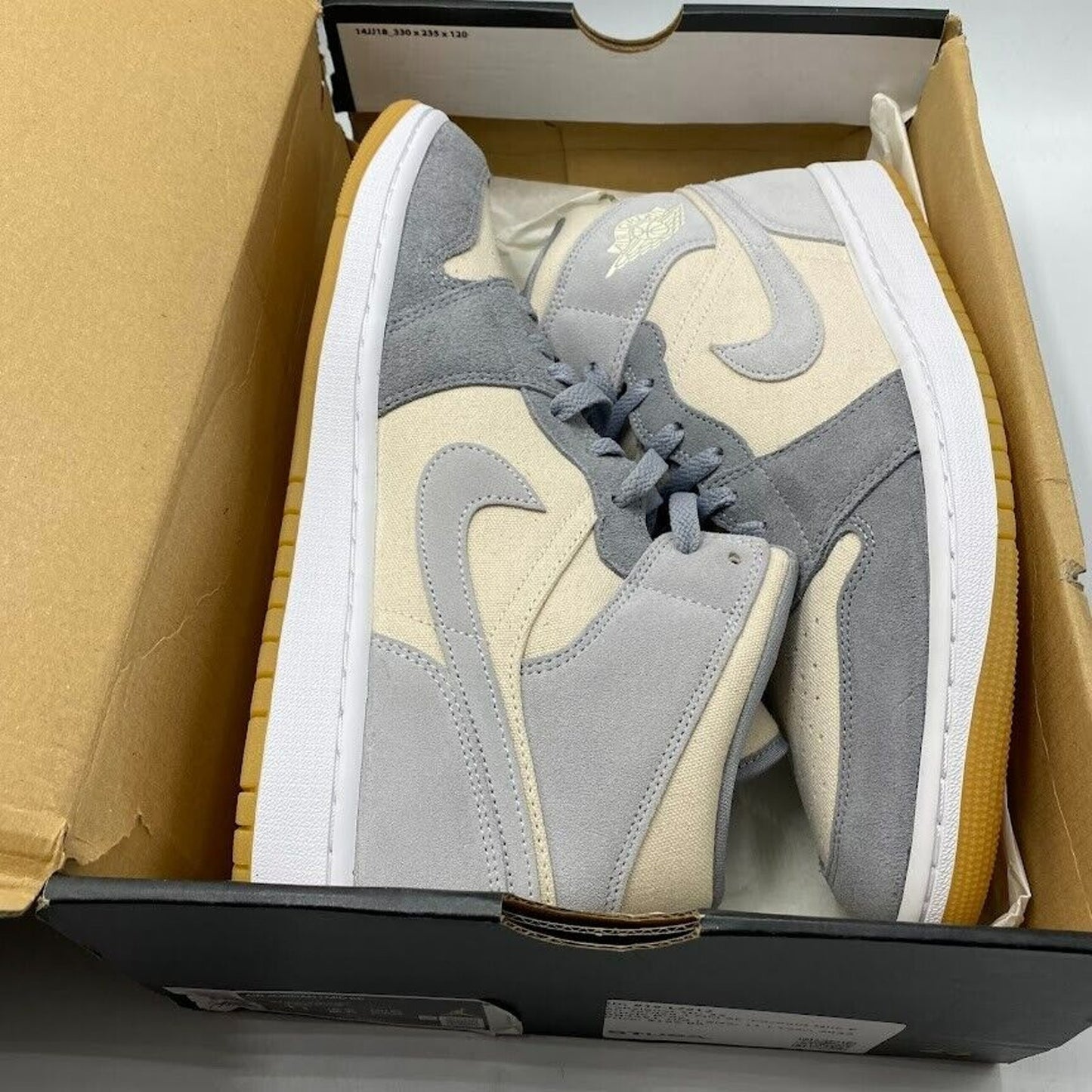 Nike Air Jordan 1 Mid SE Coconut Milk Grey DN4281-100 NEW