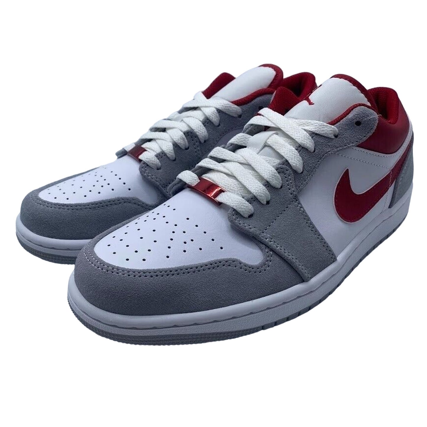 Nike Air Jordan 1 Low SE Light Smoke Grey Gym Red DC6991-016 NEW