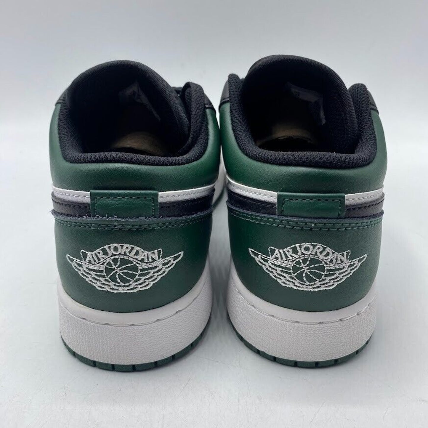 Nike Air Jordan 1 Low (GS) Green Toe Black 553560-371 NEW