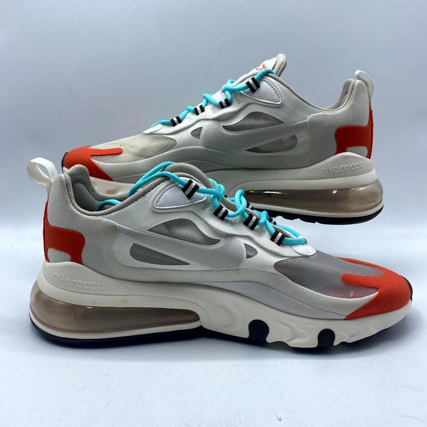 Nike Air Max 270 React Beige Chalk AT6174-200 NEW NO LID