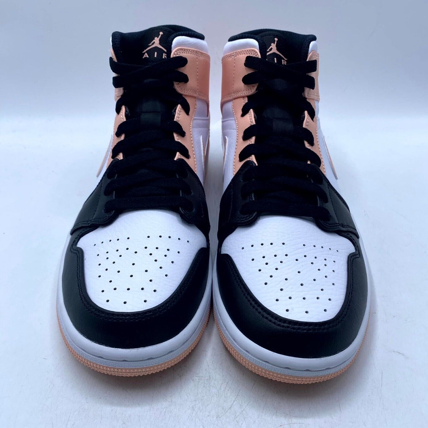 Nike Air Jordan 1 Mid Arctic Orange Black Toe 554724-133 NEW