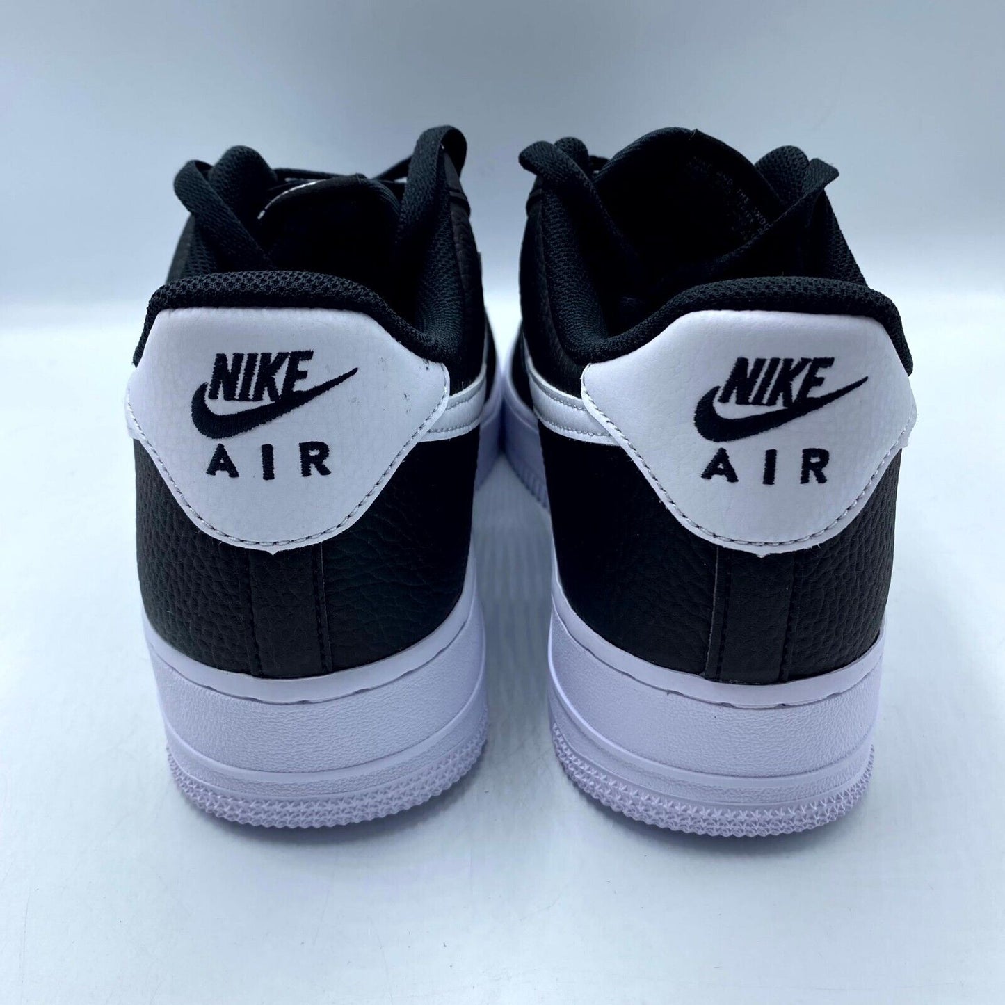 Nike Air Force 1 '07 CT2302-002 Black White Pebbled NEW