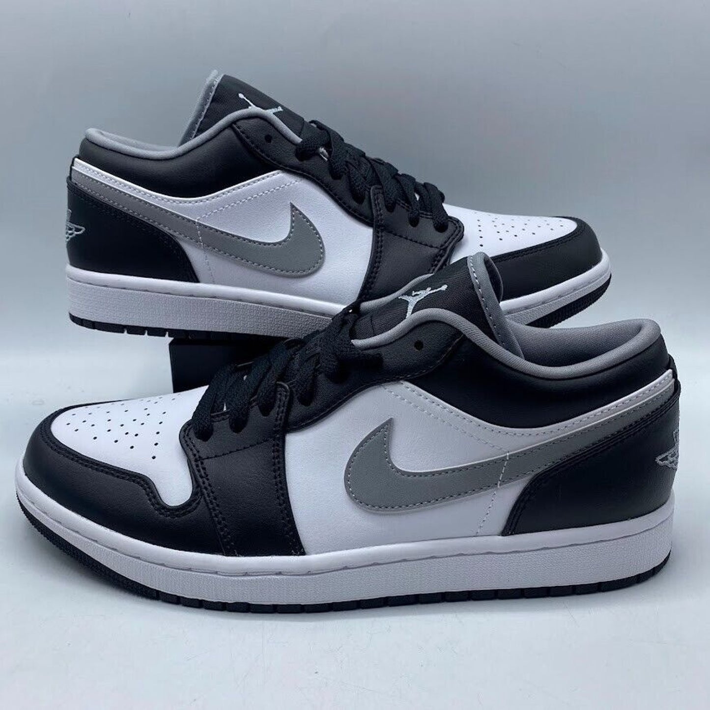 Nike Air Jordan 1 Low Black White Grey 553558-040 NEW