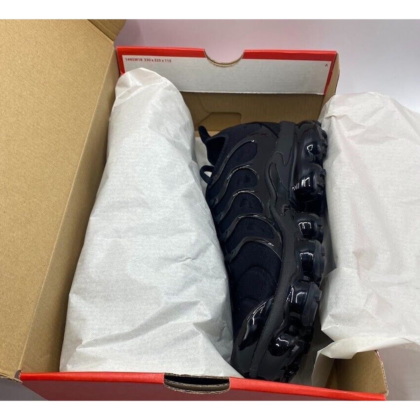 Nike Vapormax Plus Triple Black 924453-004 NEW