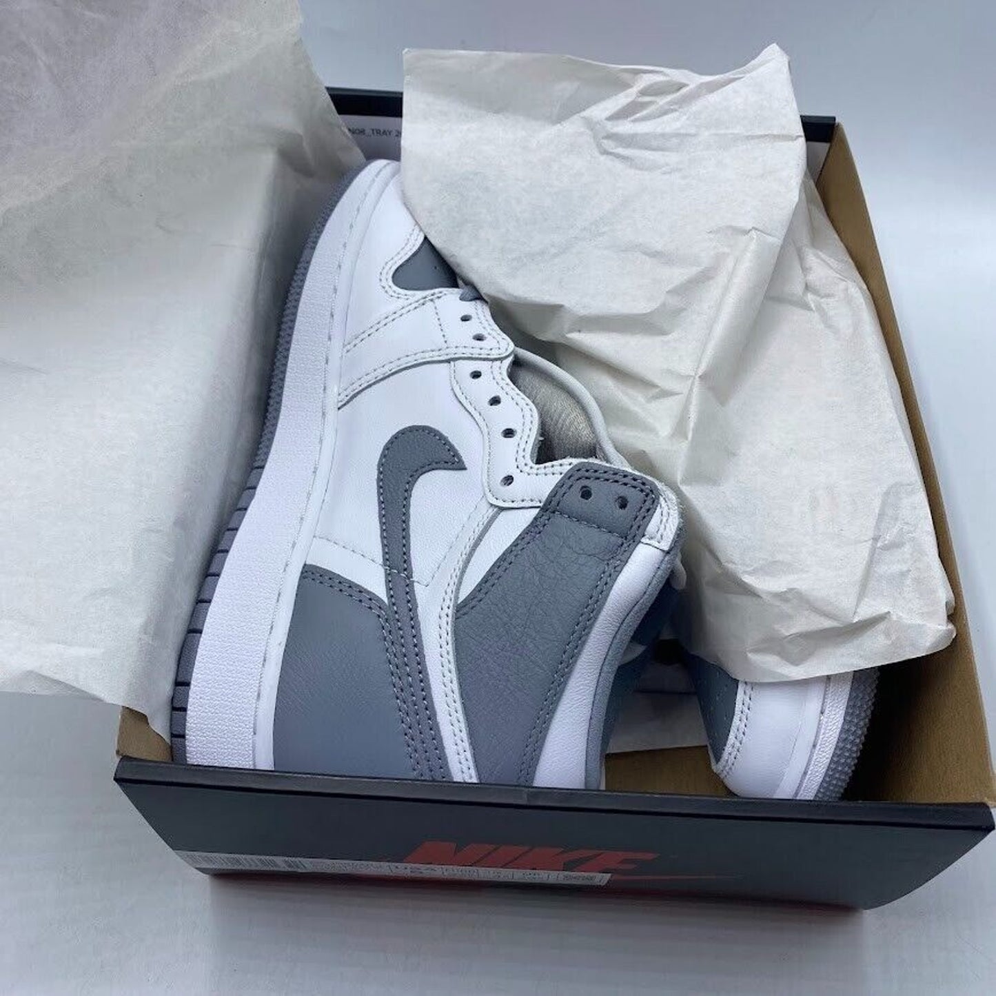 Nike Air Jordan 1 (GS) Retro Stealth White Gray 575441-037