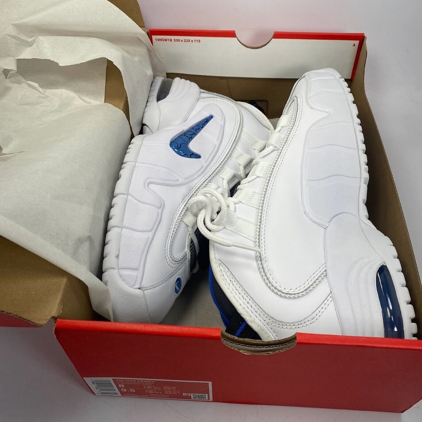 Nike Air Max Penny White Blue DV0684-100 NEW