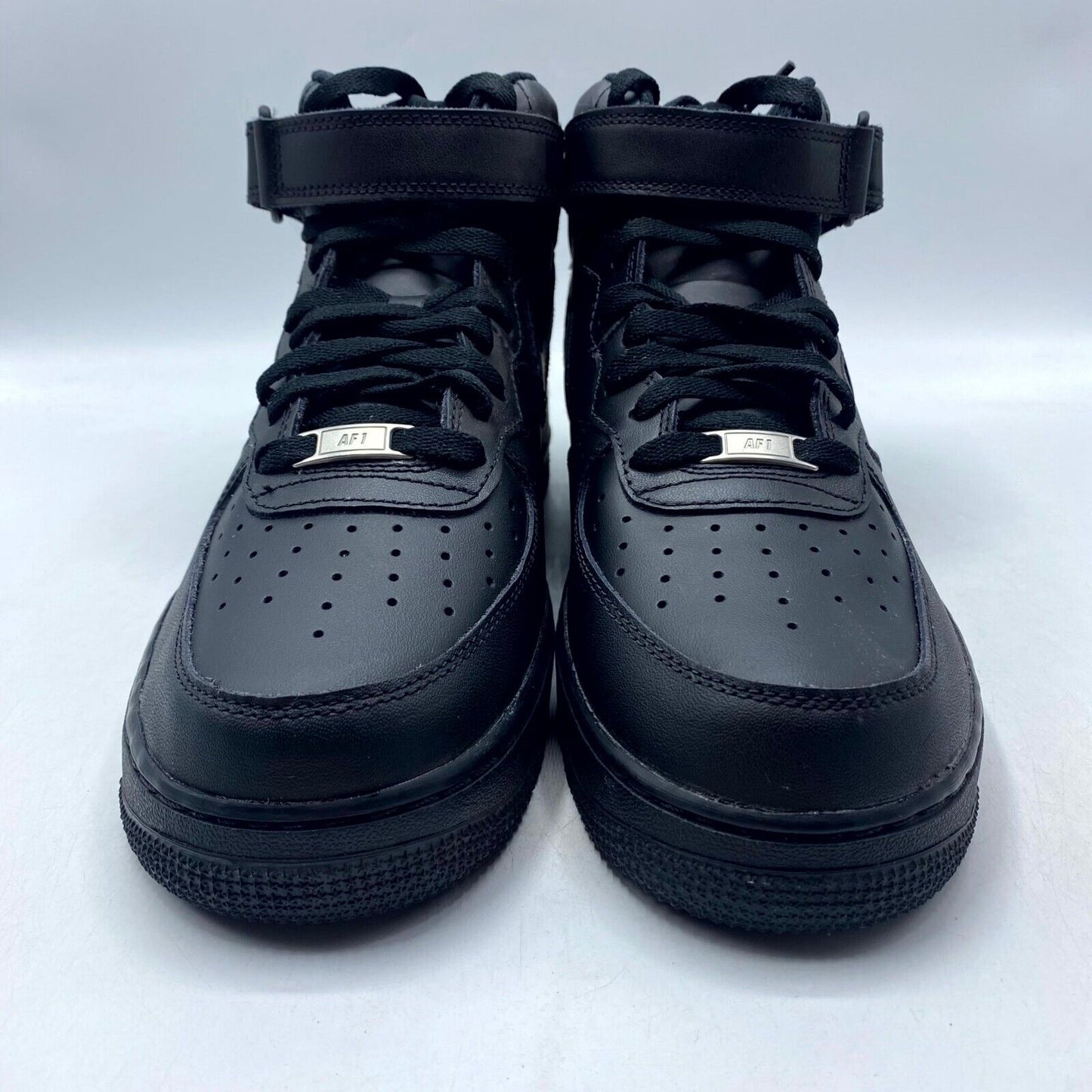 Nike Air Force 1 Mid '07 Triple Black 315123-001 NEW NO LID