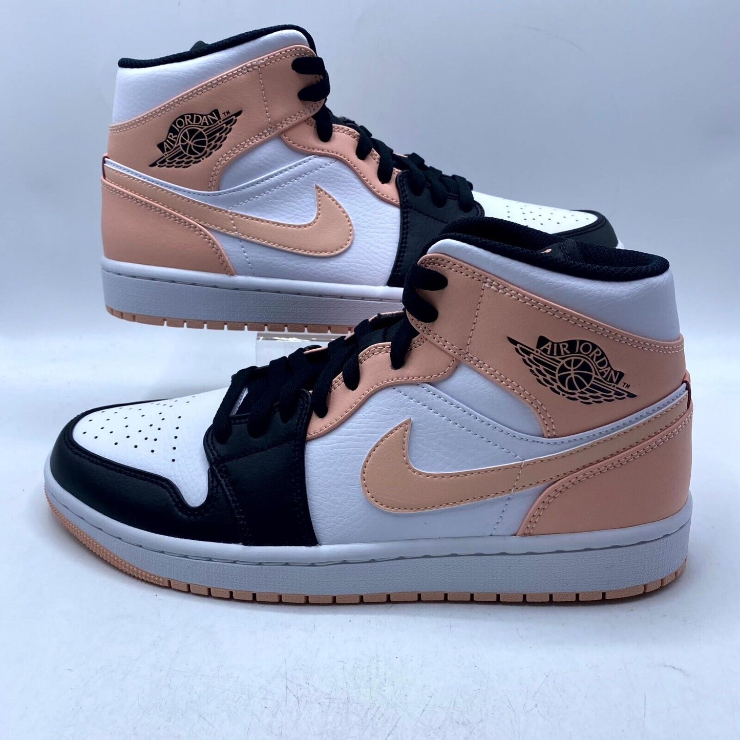 Nike Air Jordan 1 Mid Arctic Orange Black Toe 554724-133 NEW