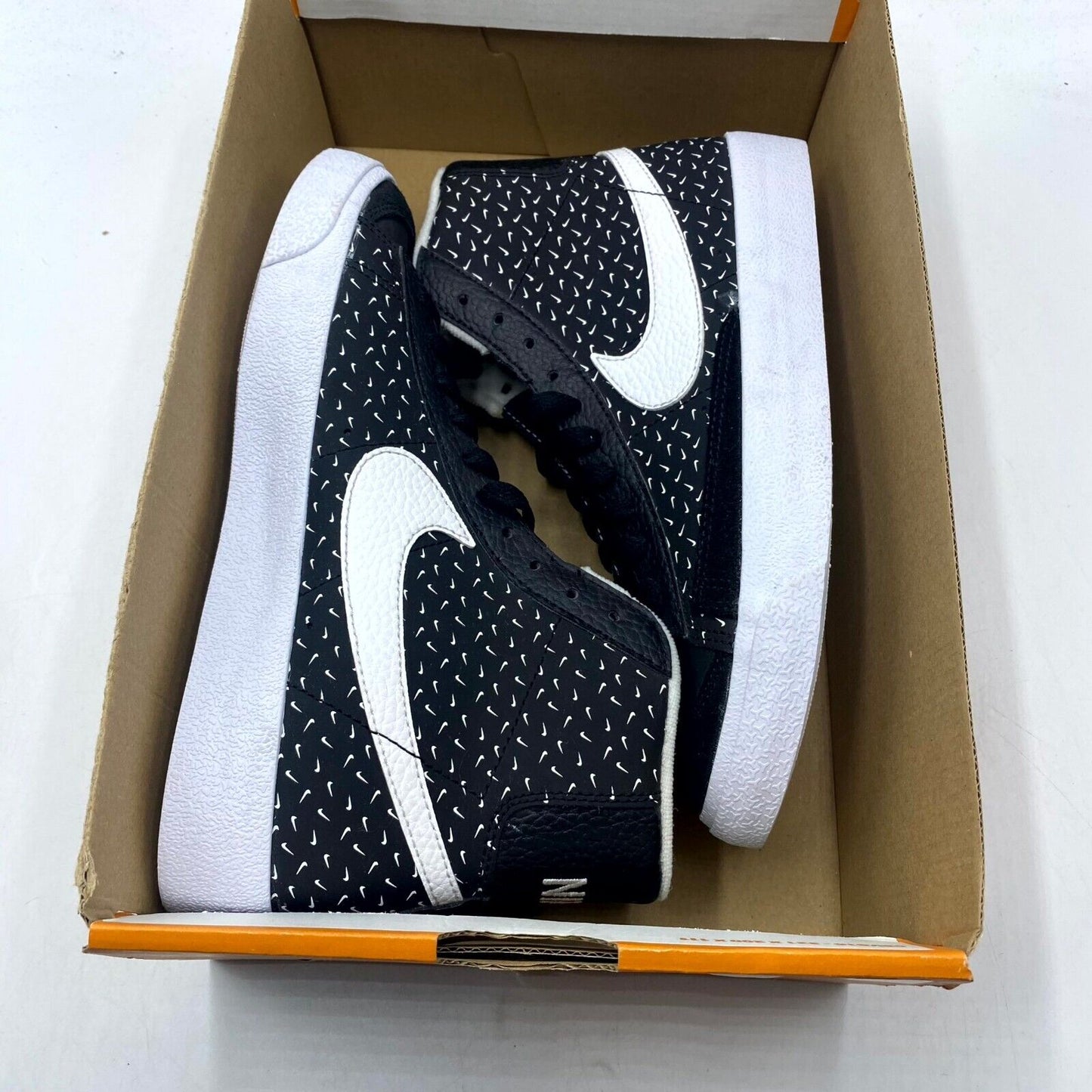 Nike Blazer Mid '77 (GS) Polka Swoosh Black White DC9197-001 NEW NO LID