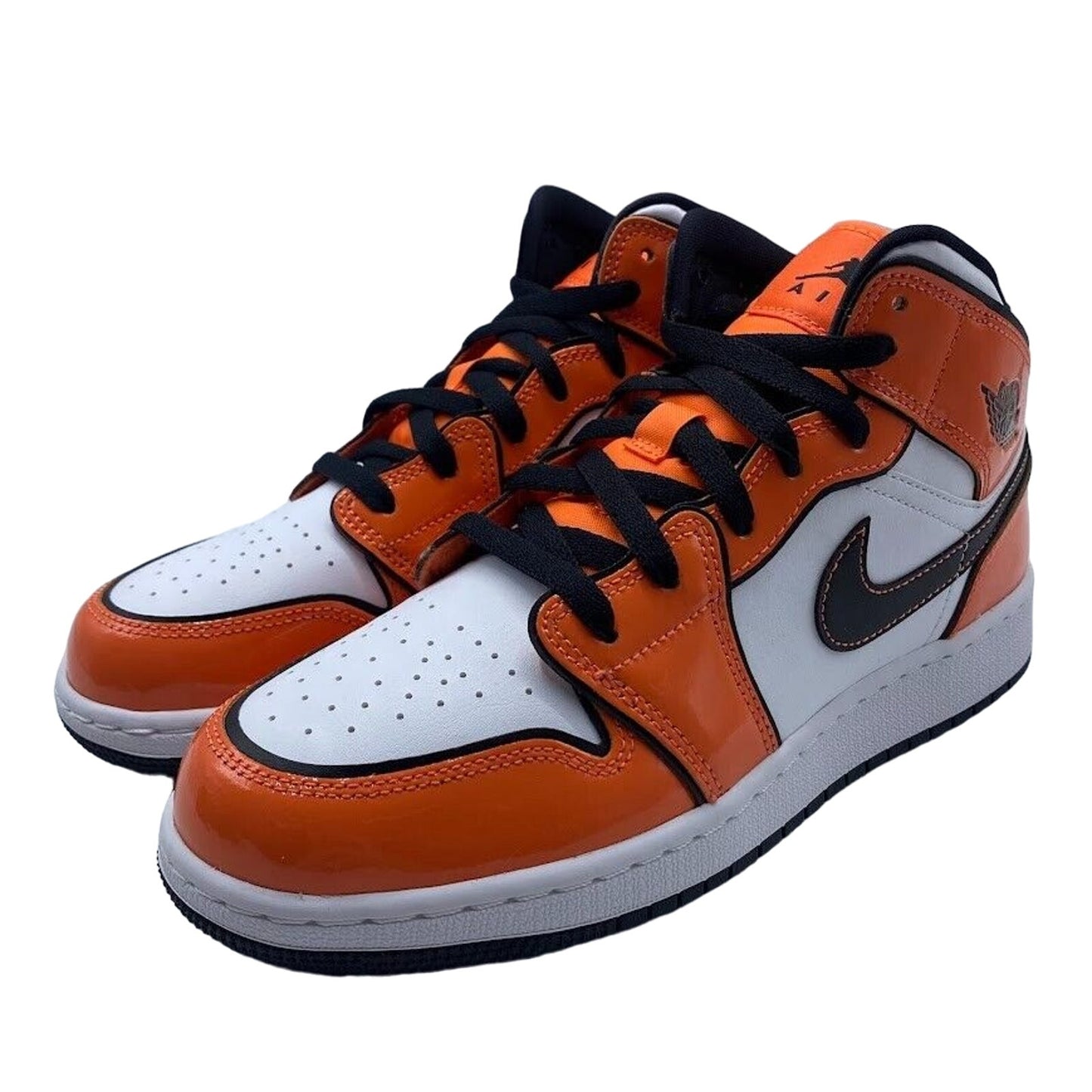 Nike Air Jordan 1 Mid (GS) Turf Orange BQ6931-802 NEW