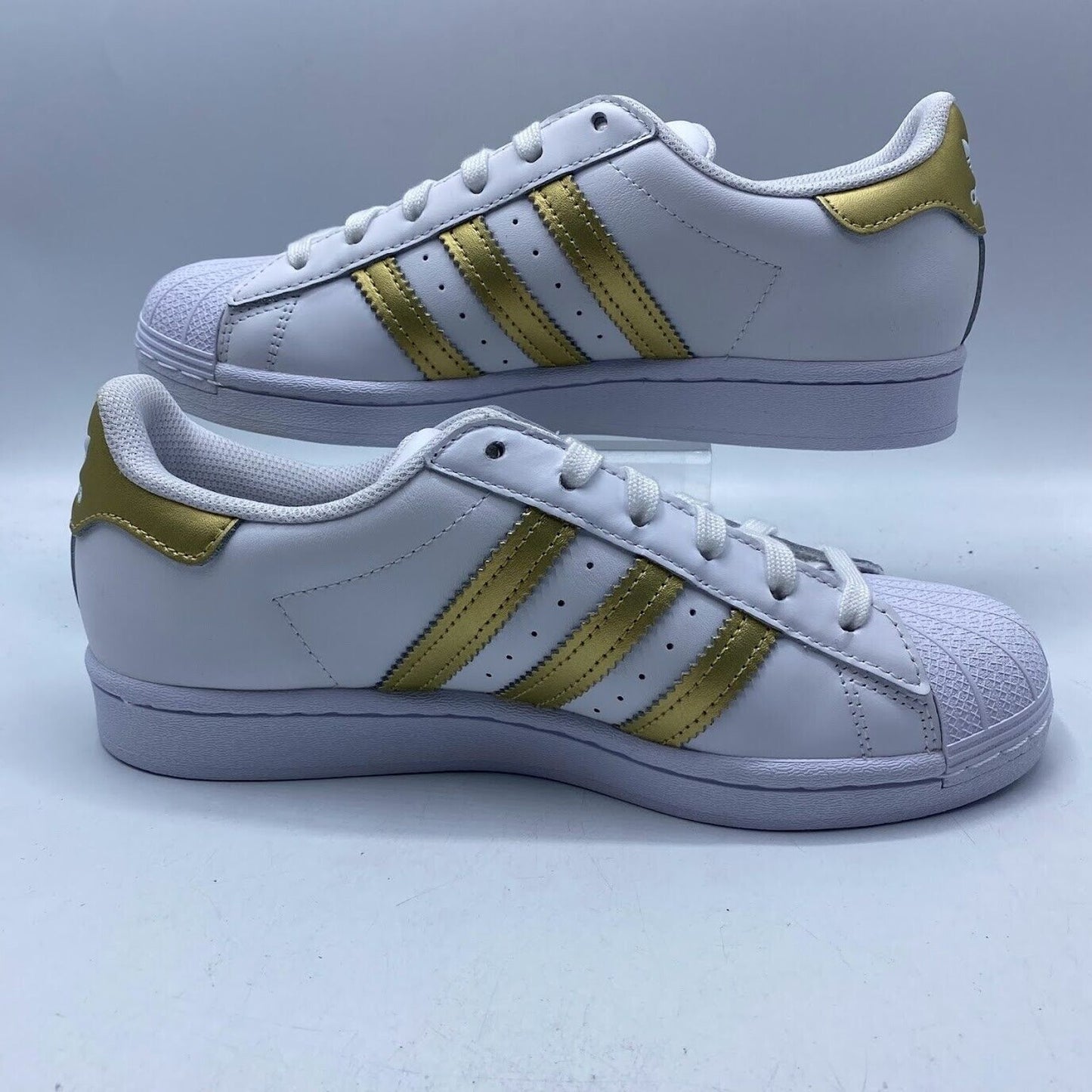 Adidas Superstar White Metallic Gold FX7483 NEW