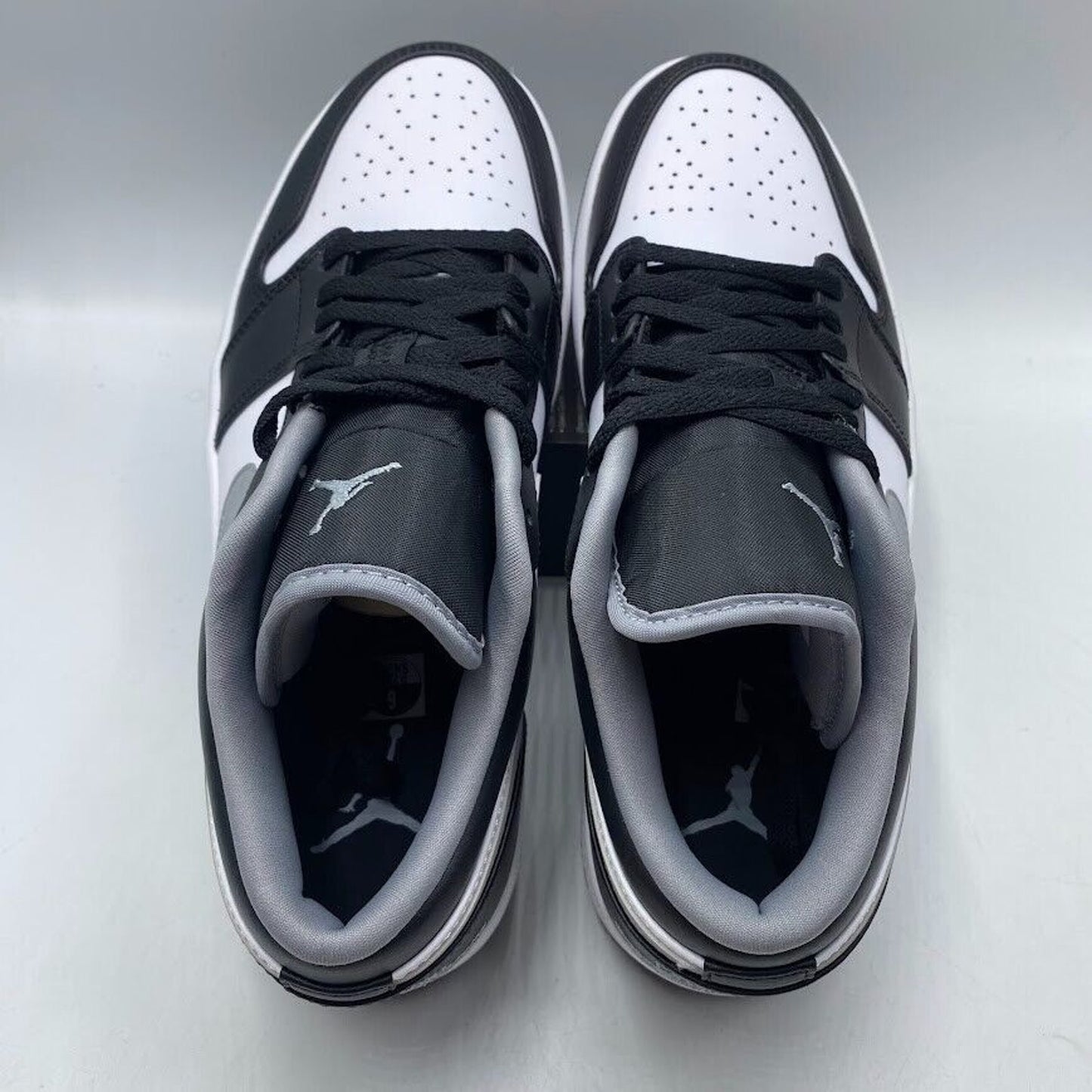 Nike Air Jordan 1 Low Black White Grey 553558-040 NEW