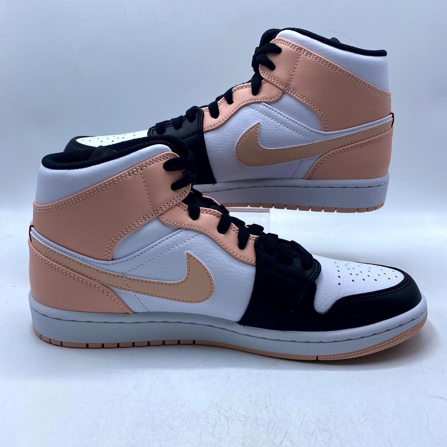 Nike Air Jordan 1 Mid Arctic Orange Black Toe 554724-133 NEW